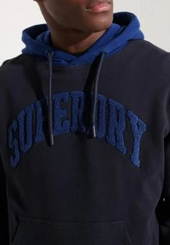 Superdry COLLEGE VARSITY ARCH MONO - Hoodie - Deep Navy -Superdry Shop 498ff3129b2743ffb71c0d8ba63411e1