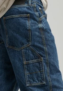 Superdry VINTAGE CARPENTER - Straight Leg Jeans - Palms Dark Blue -Superdry Shop 4a0834f9ed3942cb95f7d0c478afa2c5