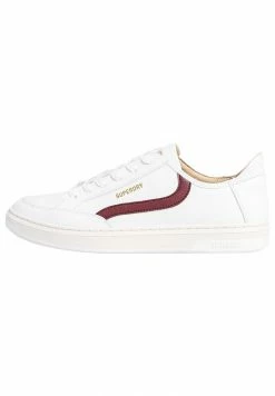 Superdry VEGAN BASKET LUX LOW - Trainers - Optic/oxblood