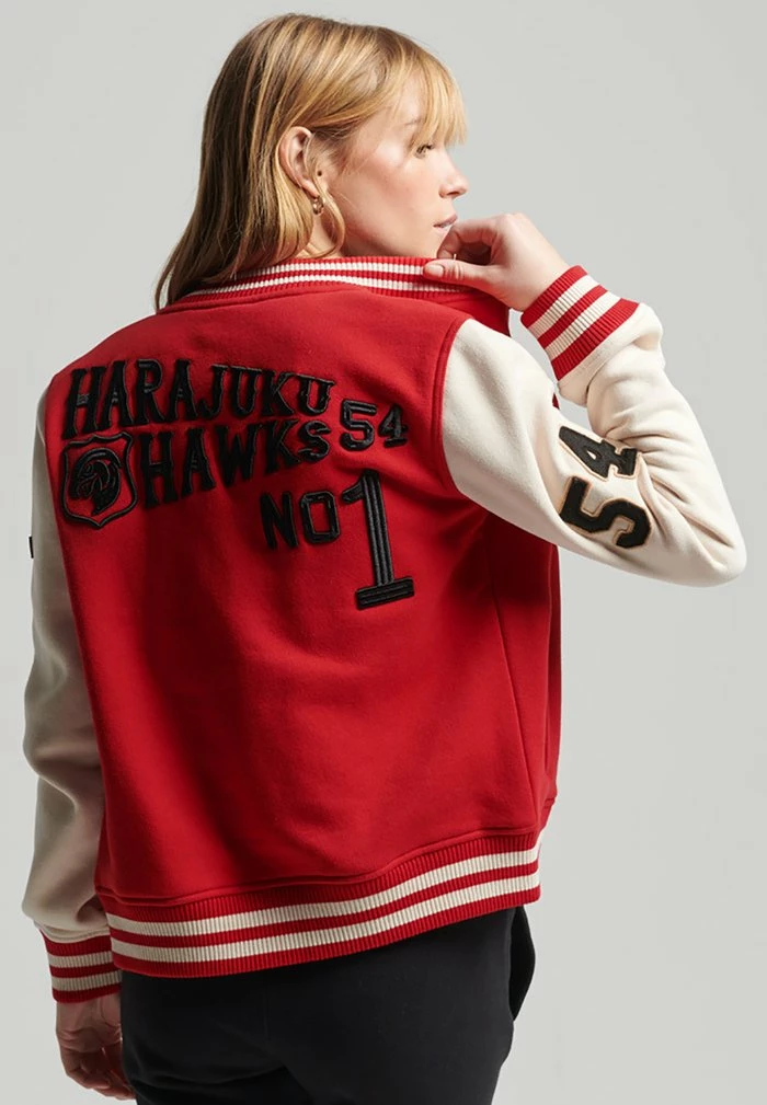 Superdry Bomber Jacket - Rebel Red 2 Superdry Bomber Jacket - Rebel Red - Image 2