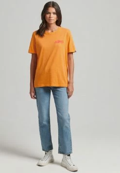 Superdry STYLE - Print T-shirt - Orange Pop Slub -Superdry Shop 4a7c8eaae84243d2a6843b0008742b3c