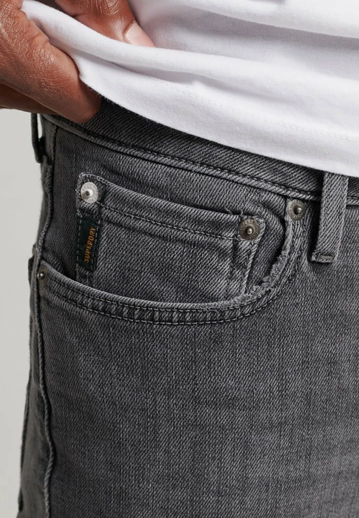 Superdry Slim Fit Jeans - Clinton Used Grey 3 Superdry Slim Fit Jeans - Clinton Used Grey - Image 3