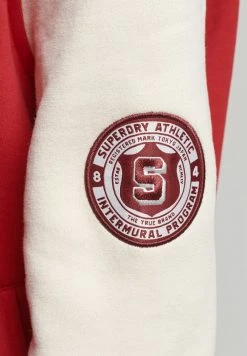 Superdry VINTAGE VARSITY - Bomber Jacket - Varsity Red Oatmeal -Superdry Shop 4aeabf8fb4274e759f4902e45538f69b