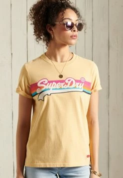 Superdry LOGO CALI - Print T-shirt - Mellow Sun -Superdry Shop 4b1b964f7dfb4a0596fa10c7cef6e17e