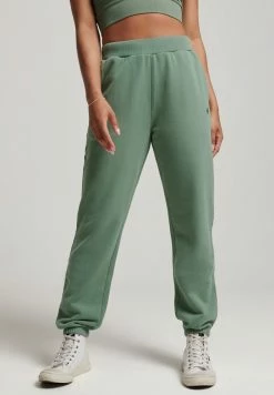 Superdry CORE HIGH RISE - Tracksuit Bottoms - Laurel Khaki