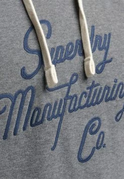 Superdry STYLED & MADE - Hoodie - Rich Charcoal Marl -Superdry Shop 4b25fefc8b9846ffbf5fea090a10e0ea
