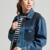 Superdry VINTAGE TONAL TRUCKER - Denim Jacket - Houston Mid Vintage