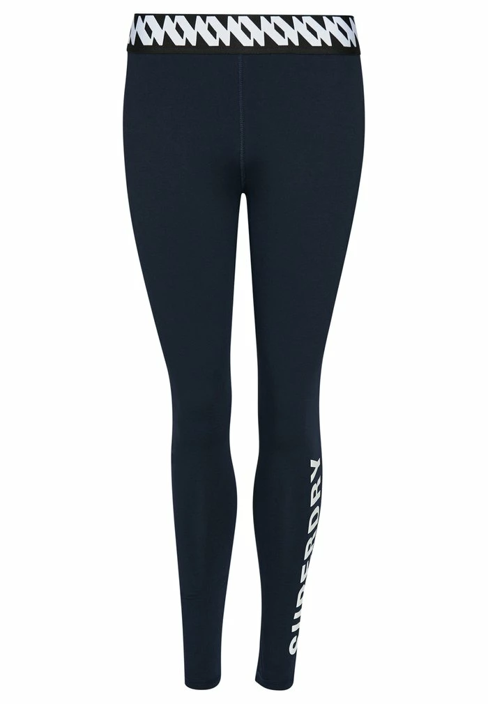 Superdry CORE - Leggings - Trousers - Deep Navy 6 Superdry CORE - Leggings - Trousers - Deep Navy - Image 6