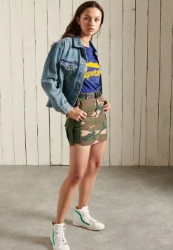 Superdry Print T-shirt - Neptune Blue