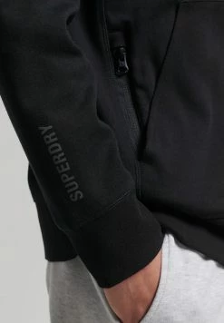 Superdry CODE - Zip-up Sweatshirt - Black -Superdry Shop 4bb3c2a66e074dd69f8bd98b9ccd755d