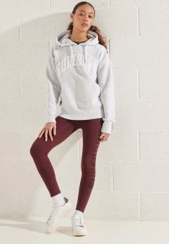 Superdry VARSITY ARCH MONO - Hoodie - Ice Marl