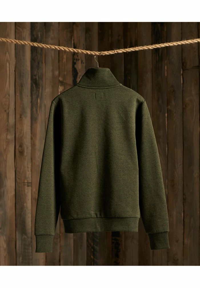 Superdry ORANGE LABEL CLASSIC TRACK - Zip-up Sweatshirt - Winter Khaki Grit 2 Superdry ORANGE LABEL CLASSIC TRACK - Zip-up Sweatshirt - Winter Khaki Grit - Image 2