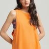 Superdry VINTAGE SURF RANCHERO VEST - Top - Jaffa Orange