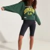 Superdry VARSITY ARCH BATWING - Sweatshirt - Enamel Green