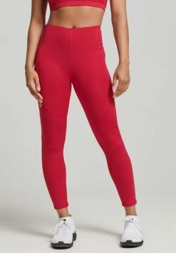 Superdry SPORT - Leggings - Trousers - Carmine Red