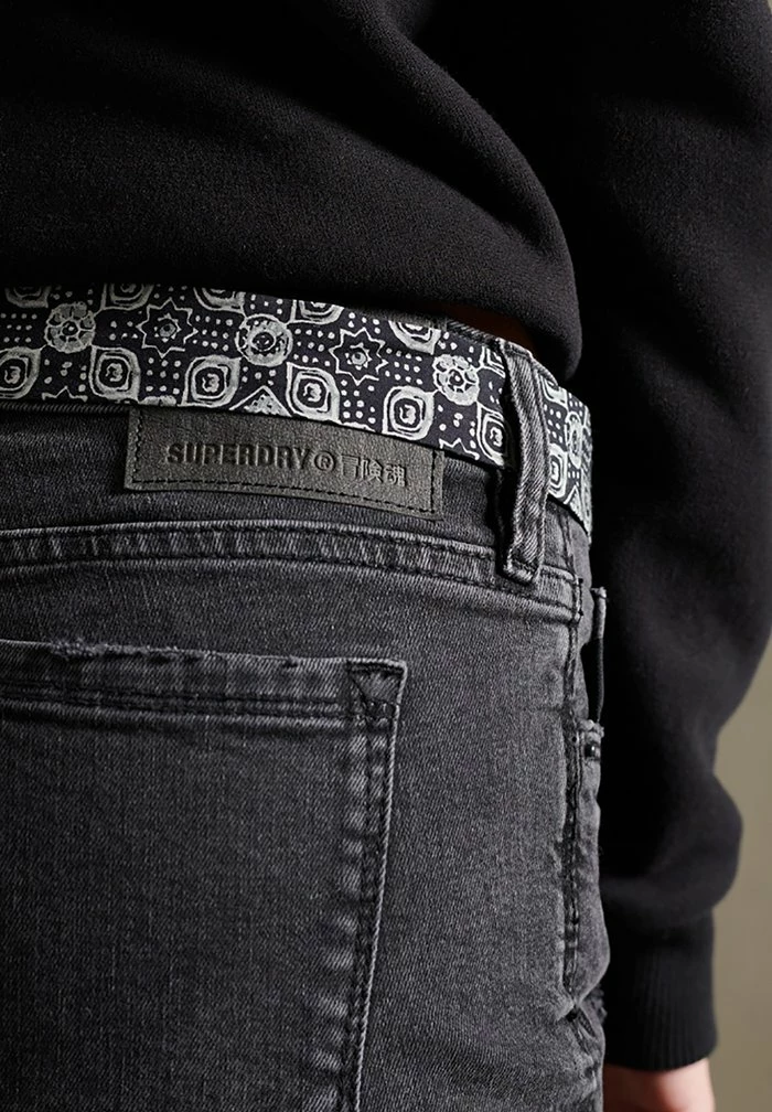 Superdry HOT - Denim Shorts - Wolcott Black Stone Destroy 4 Superdry HOT - Denim Shorts - Wolcott Black Stone Destroy - Image 4