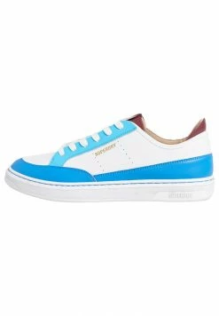 Superdry VEGAN BASKET LUX LOW - Trainers - White/aqua/blue