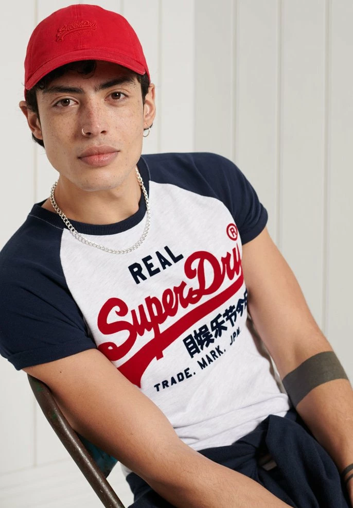 Superdry Print T-shirt - Ice Marl 2 Superdry Print T-shirt - Ice Marl - Image 2