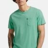 Superdry STUDIOS MIT TASCHE - Basic T-shirt - Fluro Mint