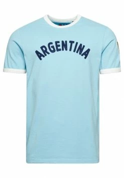 Superdry RINGER SLEEVE FOOTBALL ARGENTINA - Print T-shirt - Air Blue -Superdry Shop 4d65f94d6b8b47d4bdbc543790fc67d8