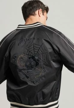 Superdry VINTAGE SUIKAJAN - Bomber Jacket - Jet Black