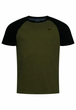 Superdry VINTAGE BASEBALL - Print T-shirt - Thrift Olive, Marl Black -Superdry Shop 4d842403c8a047cda830e850046943ef