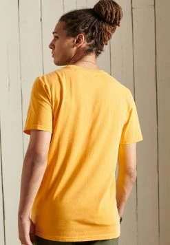 Superdry CORE LOGO AMERICAN CLASSIC - Print T-shirt - Pigment Yellow -Superdry Shop 4d93ef4c7a4340889cf5bd974bbaf549