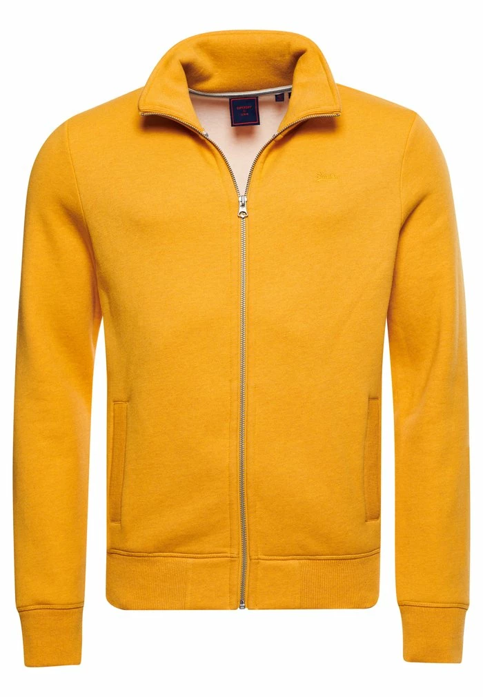 Superdry VINTAGE TRACK - Zip-up Sweatshirt - Turmeric Marl 3 Superdry VINTAGE TRACK - Zip-up Sweatshirt - Turmeric Marl - Image 3