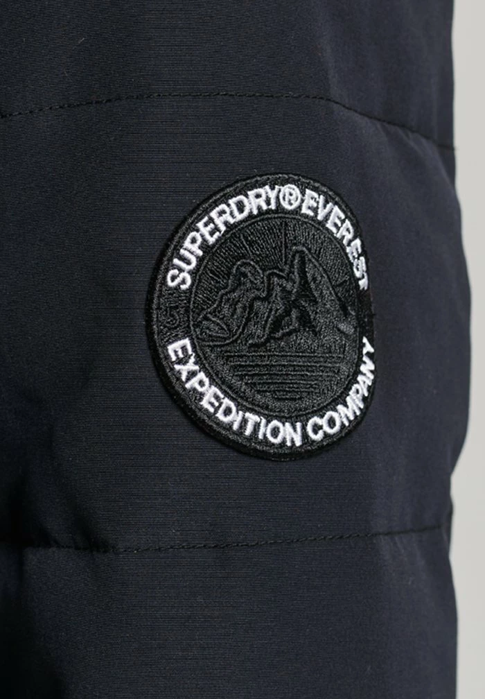 Superdry EVEREST LONGLINE PUFFER - Winter Coat - Jet Black 3 Superdry EVEREST LONGLINE PUFFER - Winter Coat - Jet Black - Image 3