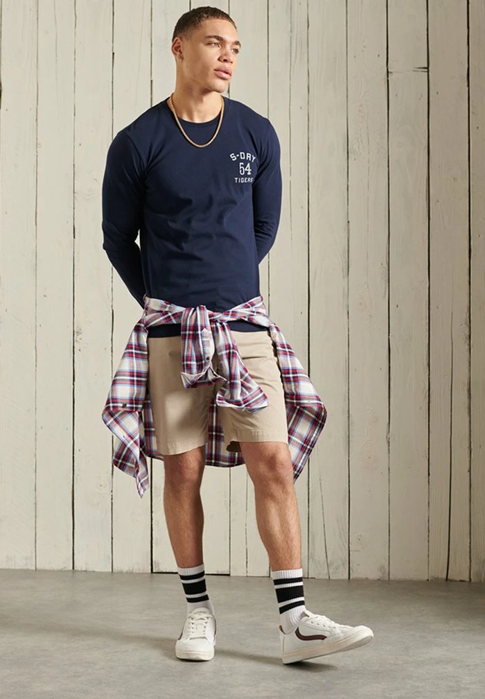 Superdry Long Sleeved Top - Deep Navy 1 Superdry Long Sleeved Top - Deep Navy