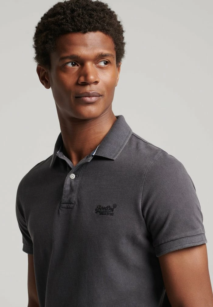 Superdry VINTAGE DESTROYED - Polo Shirt - Vintage Black 3 Superdry VINTAGE DESTROYED - Polo Shirt - Vintage Black - Image 3