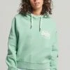 Superdry VINTAGE LOGO NARRATIVE - Hoodie - Fresh Mint