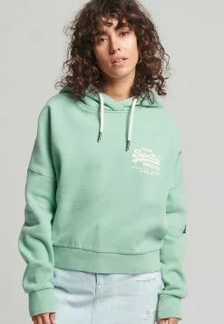 Superdry VINTAGE LOGO NARRATIVE - Hoodie - Fresh Mint