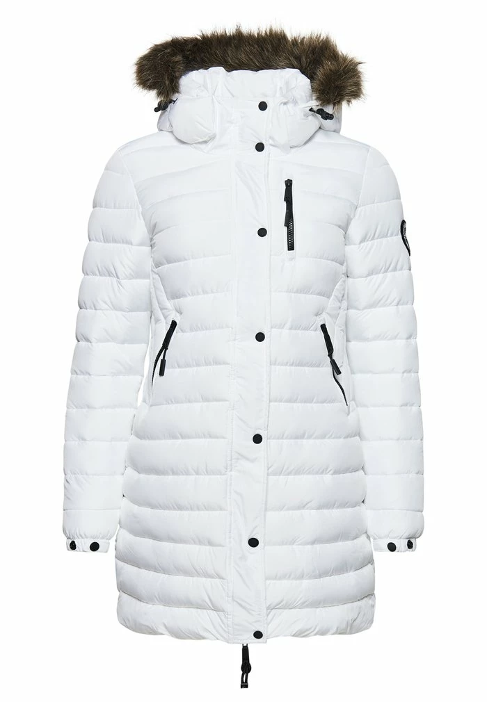 Superdry Winter Coat - White 4 Superdry Winter Coat - White - Image 4