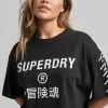 Superdry CORE - Print T-shirt - Black