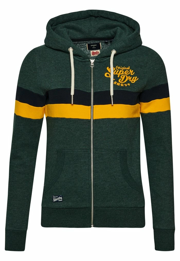 Superdry Zip-up Sweatshirt - Enamel Green Marl 3 Superdry Zip-up Sweatshirt - Enamel Green Marl - Image 3