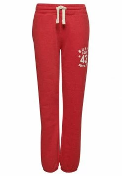 Superdry VINTAGE COLLEGIATE - Tracksuit Bottoms - Risk Red Marl -Superdry Shop 4ec0bca7e2e242ecabd0bb9d7e99469f