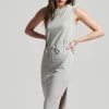 Superdry Jersey Dress - Light Grey Marl