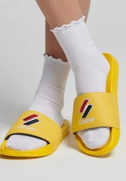 Superdry CORE - Pool Slides - Yellow