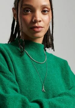 Superdry VINTAGE ESSENTIAL MOCK NECK - Jumper - Deep Pine Green -Superdry Shop 4ee0de92bd3444e18592752ee834a441
