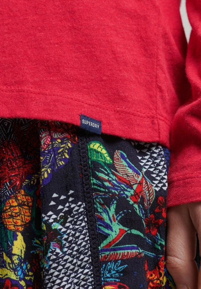 Superdry VINTAGE - Long Sleeved Top - Papaya Red Marl 2 Superdry VINTAGE - Long Sleeved Top - Papaya Red Marl - Image 2