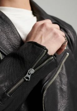 Superdry MOTO BIKER - Leather Jacket - Black -Superdry Shop 4ef6772692104b6bb7a24b1ee96f8b3d