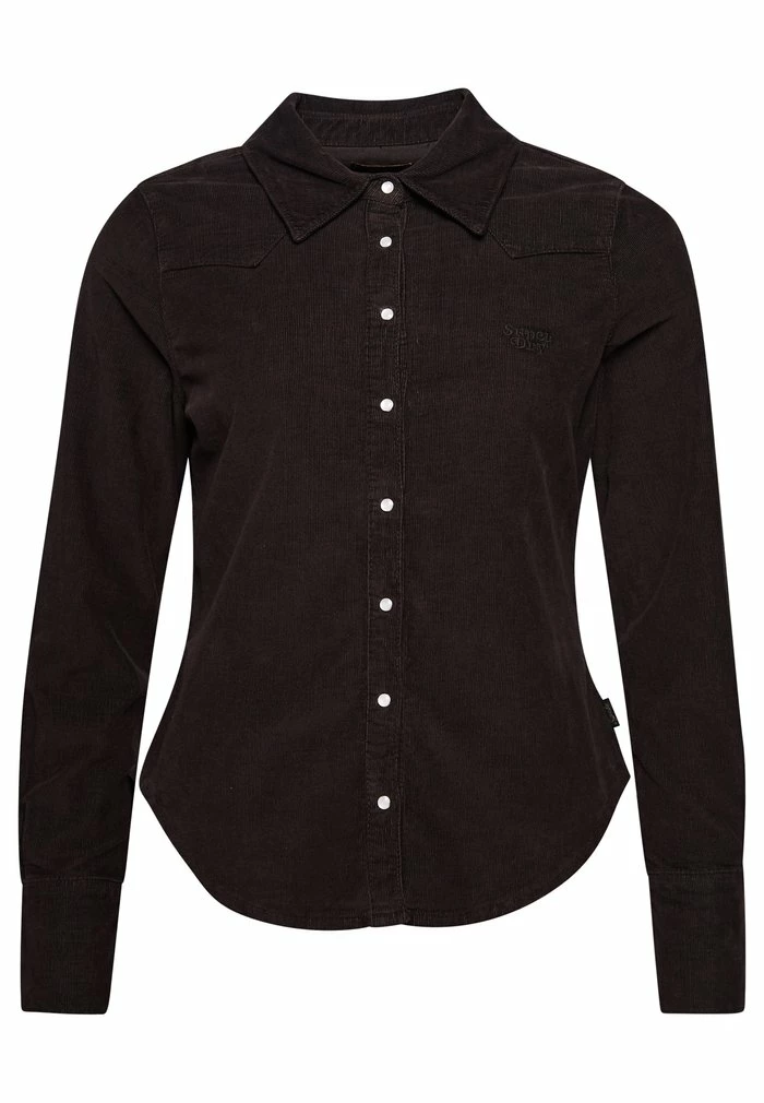 Superdry VINTAGE WESTERN - Button-down Blouse - Bison Black 7 Superdry VINTAGE WESTERN - Button-down Blouse - Bison Black - Image 7