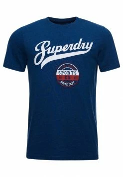 Superdry SCRIPT STYLE COL - Print T-shirt - Rich Blue Marl -Superdry Shop 4f074d3f7d9f4ce2bfc0da84ba114187