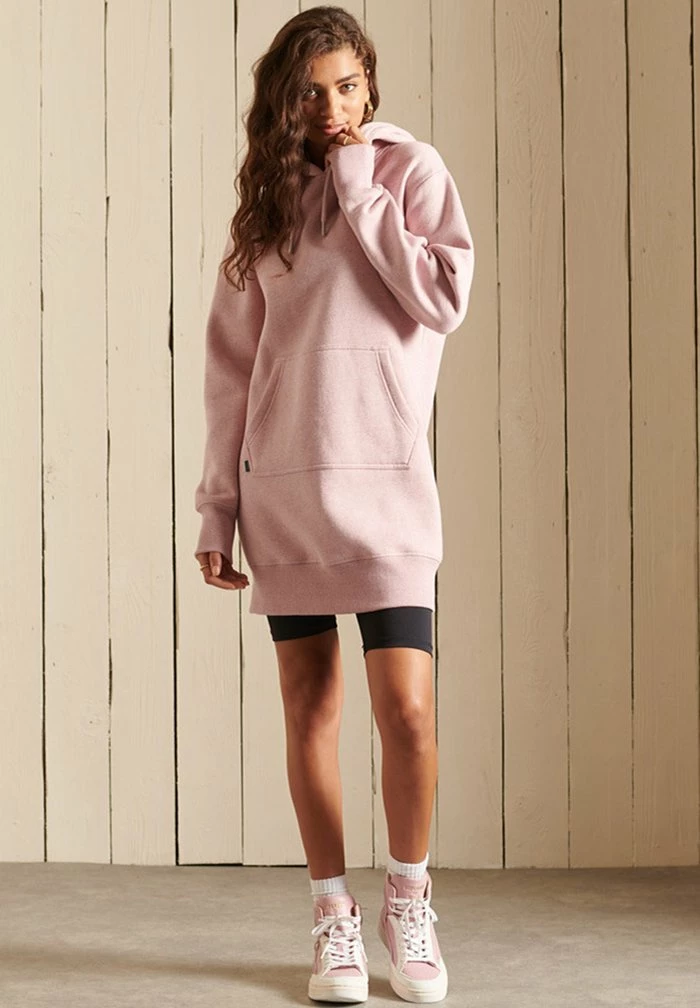 Superdry VINTAGE - Day Dress - Soft Pink Marl 1 Superdry VINTAGE - Day Dress - Soft Pink Marl