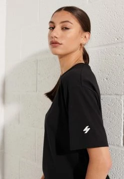 Superdry CODE MICRO - Basic T-shirt - Black -Superdry Shop 4f212d450c7142c8bdb231b201043be2