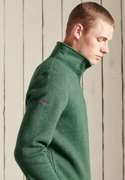Superdry Sweatshirt - Heritage Pine Green Marl -Superdry Shop 4fb02727e4e74bf2af5adeaefff392af