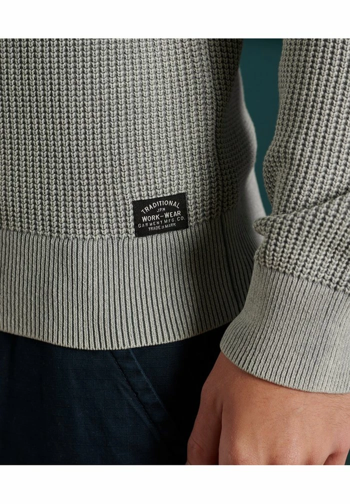 Superdry ACADEMY DYED TEXTURE - Jumper - Washed Skylark 3 Superdry ACADEMY DYED TEXTURE - Jumper - Washed Skylark - Image 3