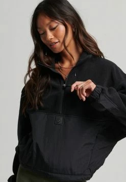 Superdry Zip-up Sweatshirt - Black