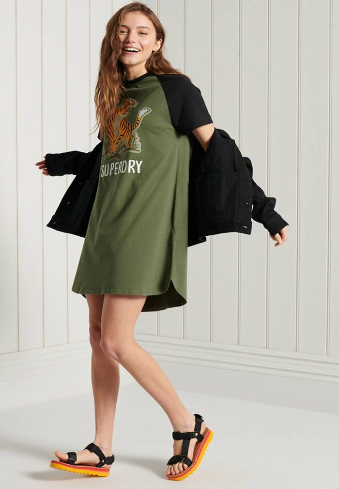Superdry BOHO - Jersey Dress - Four Leaf Clover 1 Superdry BOHO - Jersey Dress - Four Leaf Clover